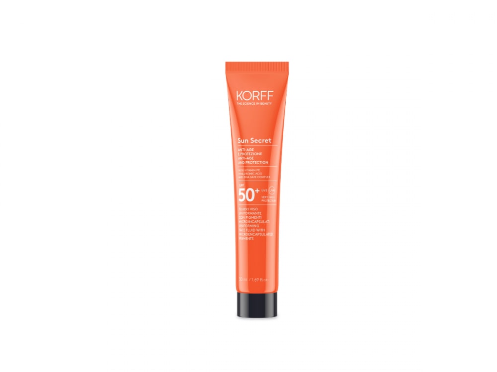 Korff - Sun Secret Fluido Viso Uniformante SPF 50+