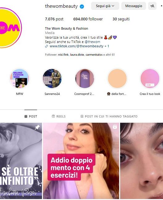 The Wom Beauty Tips, il profilo IG dei consigli di bellezza